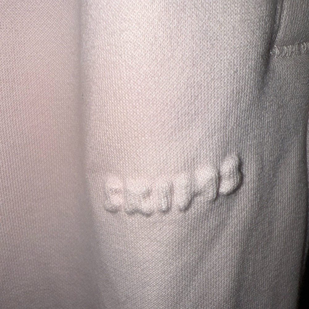 New SKIMS Cotton Fleece classic straight leg pant in Barley Pink - Picture 7 of 8